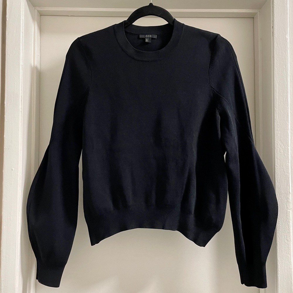 COS ballon sleeve knit sweater